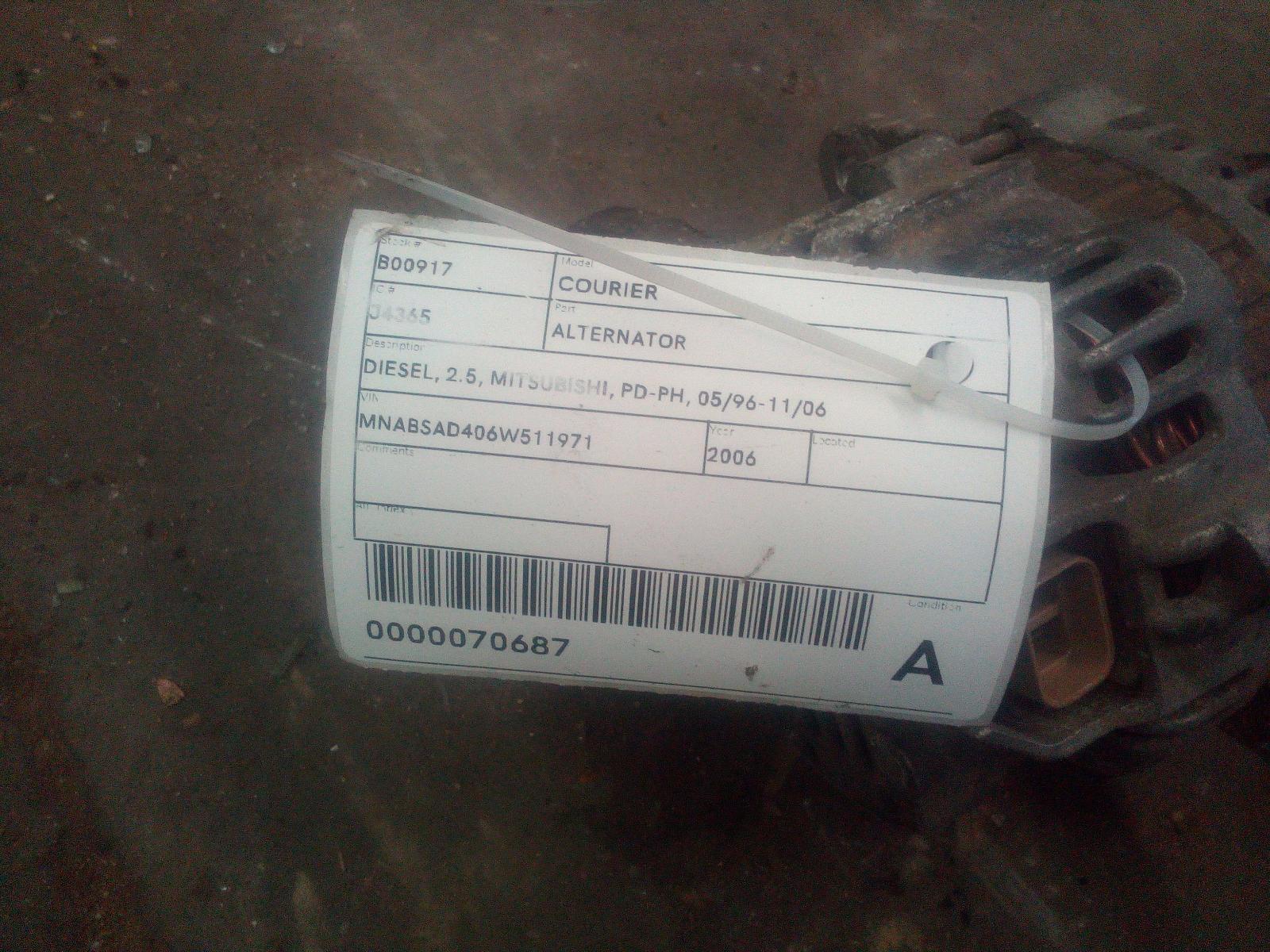 View Auto part Alternator Ford Courier 2006