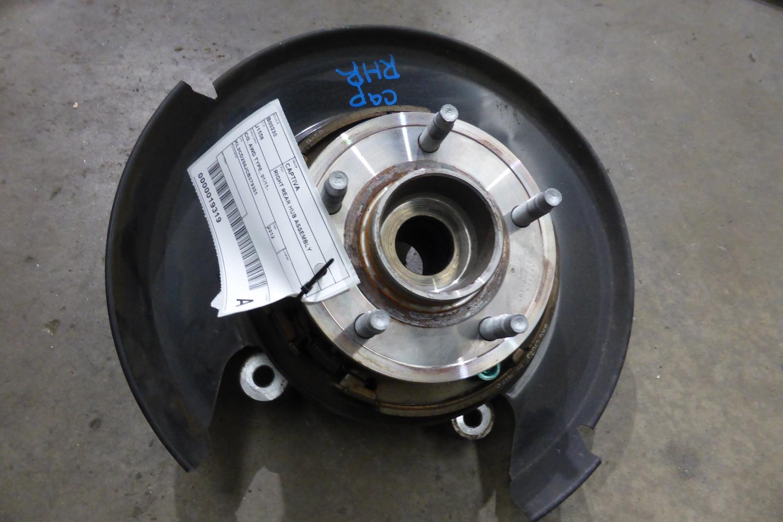 View Auto part Right Rear Hub Assembly Holden Captiva 2012