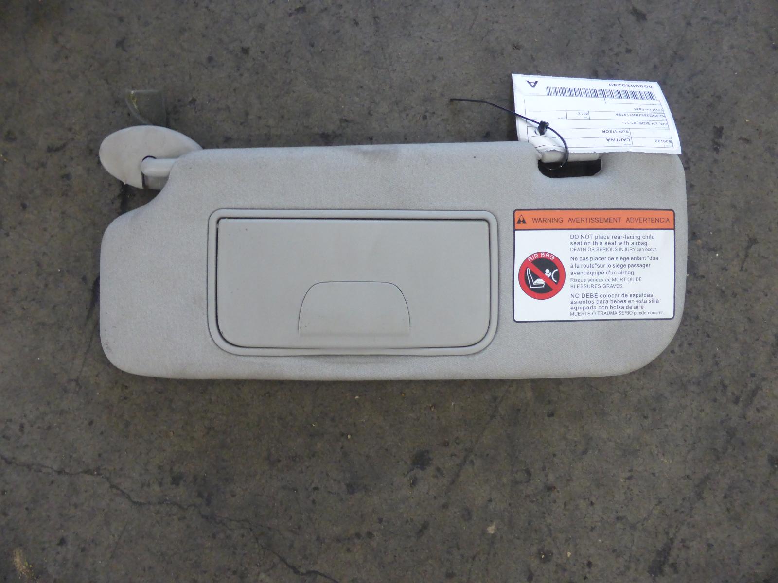 View Auto part Sunvisor Holden Captiva 2012