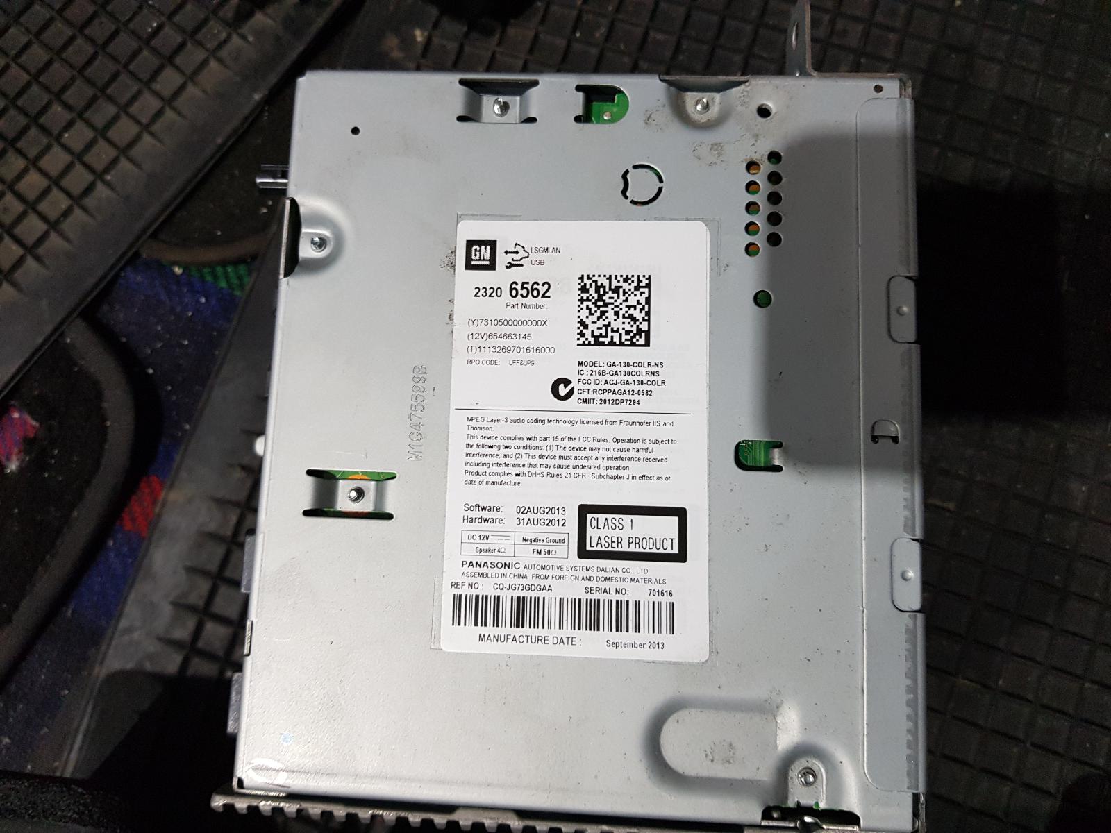 View Auto part Radio/Cd/Dvd/Sat/Tv Holden Commodore 2013