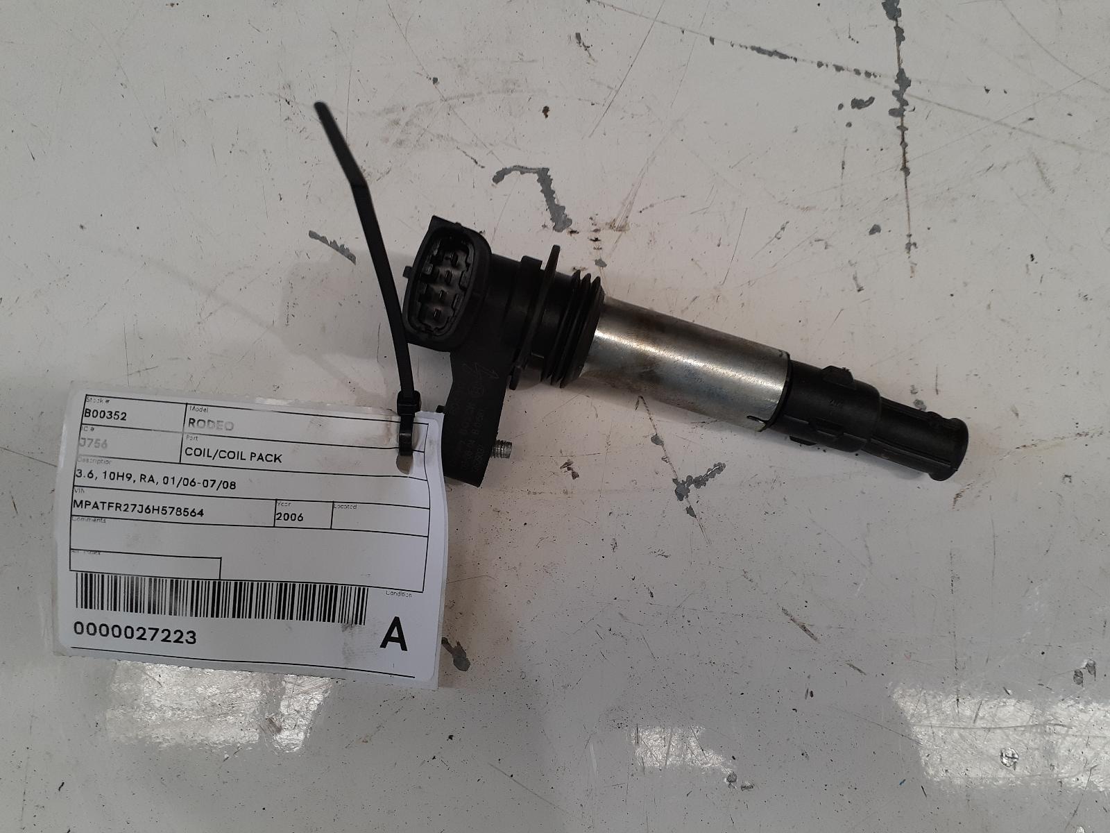 View Auto part Coil/Coil Pack Holden Rodeo 2006