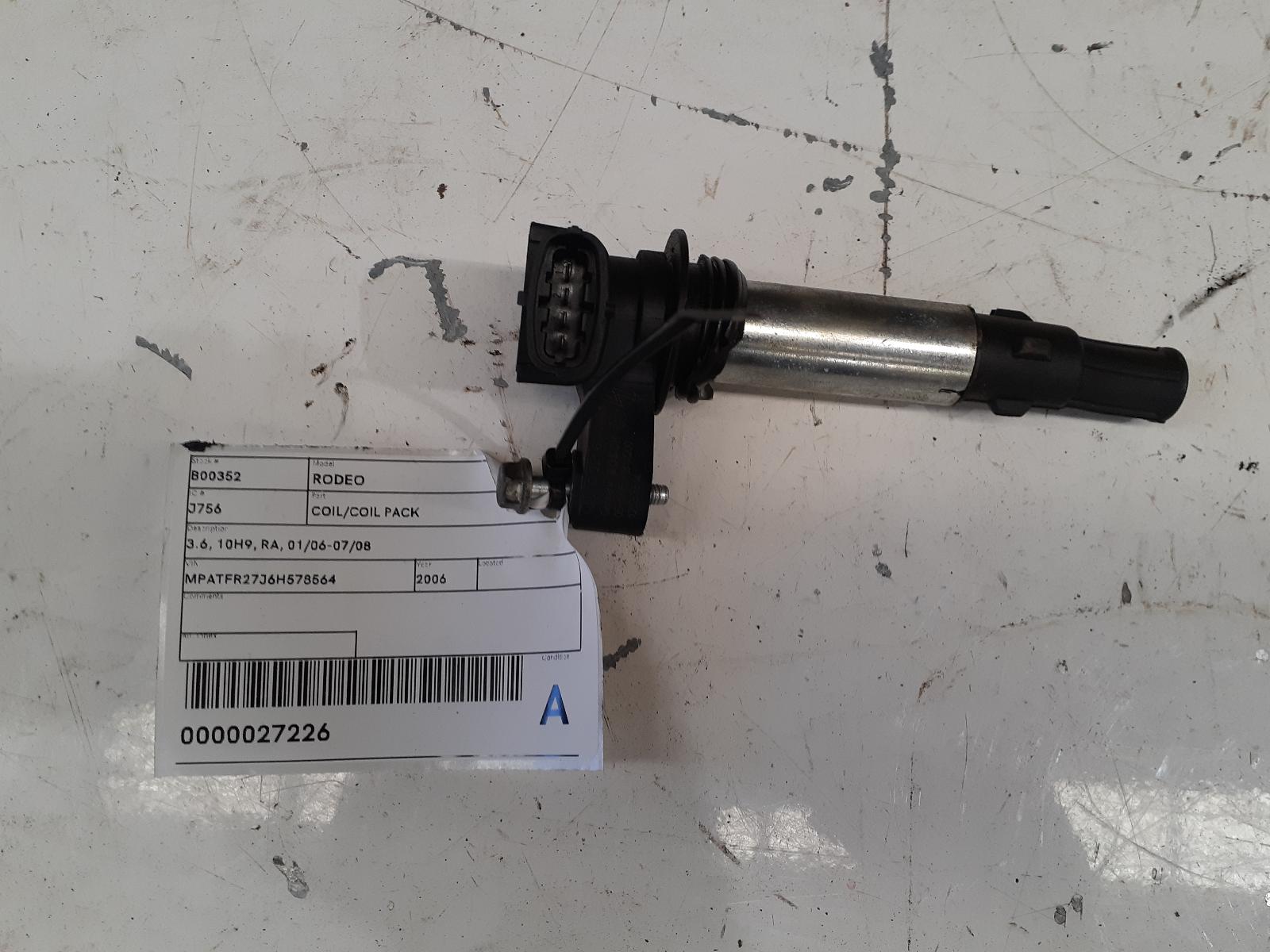 View Auto part Coil/Coil Pack Holden Rodeo 2006