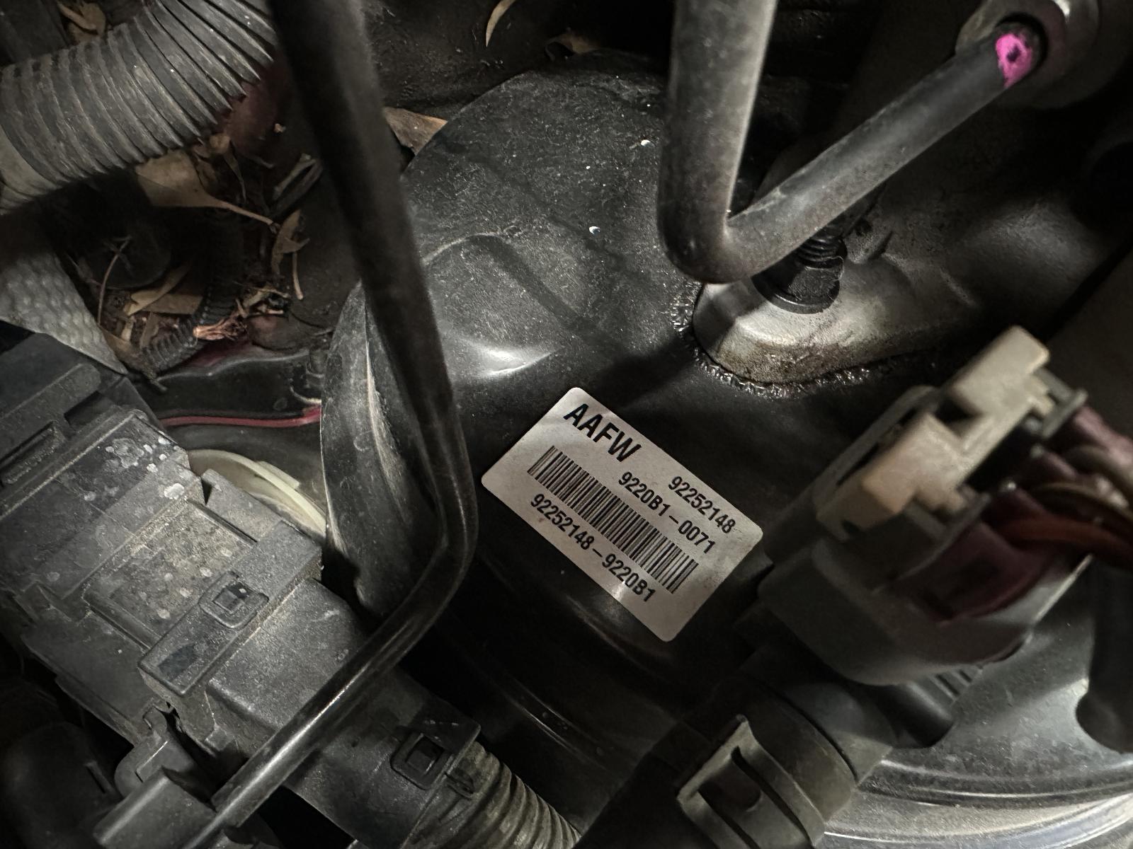 Master Cylinder Commodore Holden 2011