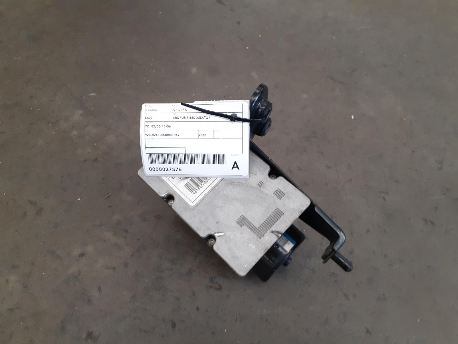 View Auto part Abs Pump/Modulator Holden Vectra 2003