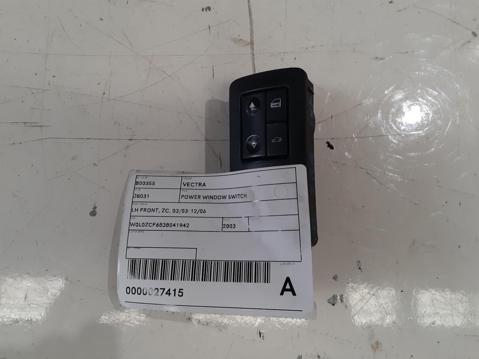 View Auto part Pwr Dr Wind Switch Holden Vectra 2003