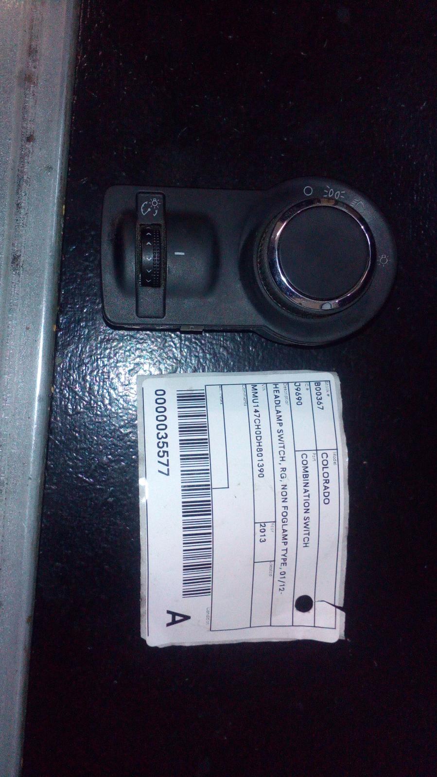 View Auto part Combination Switch Holden Colorado 2013
