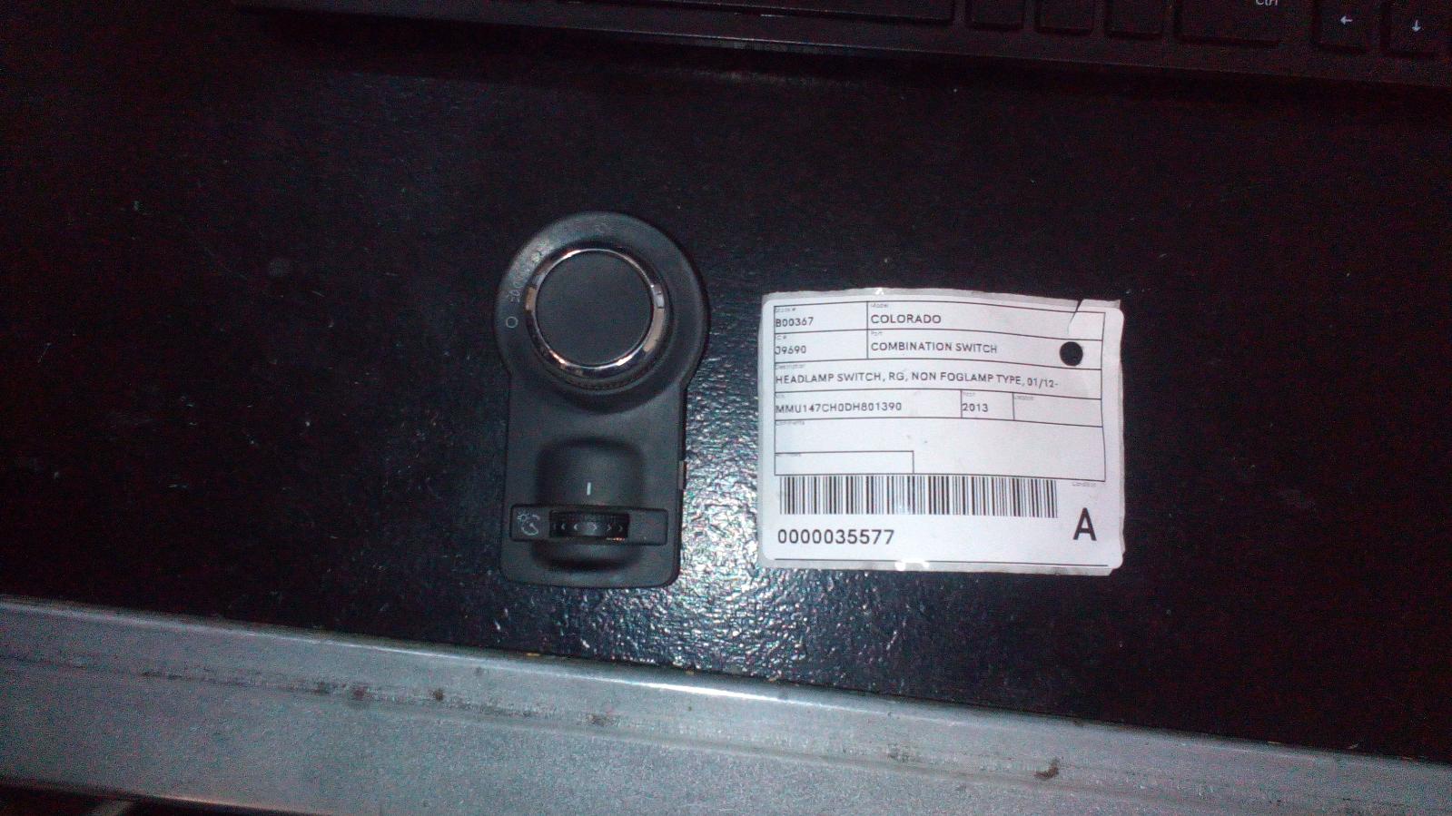 View Auto part Combination Switch Holden Colorado 2013