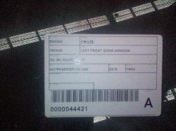 View Auto part Left Front Door Window Holden Cruze 2015