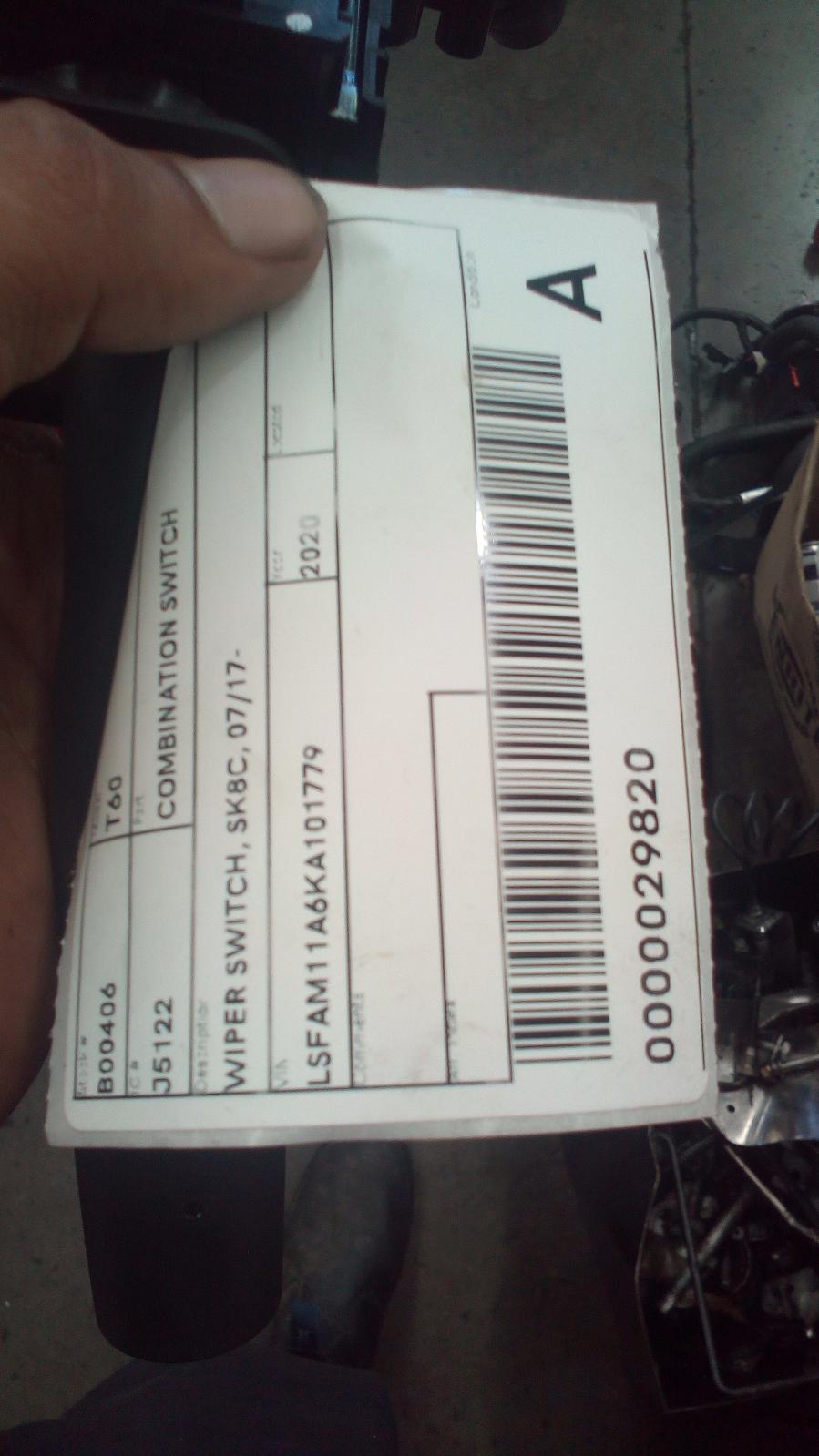 View Auto part Combination Switch Ldv T60 2020