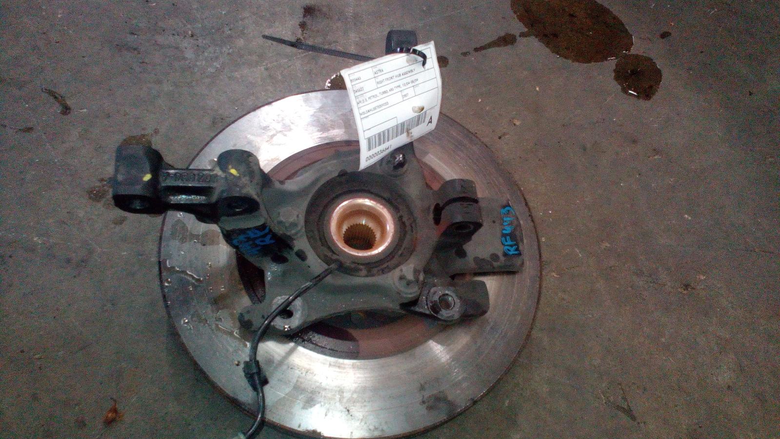 2007 Holden Astra Right Front Hub Assembly View Auto part Right Front Hub Assembly Holden Astra 2007
