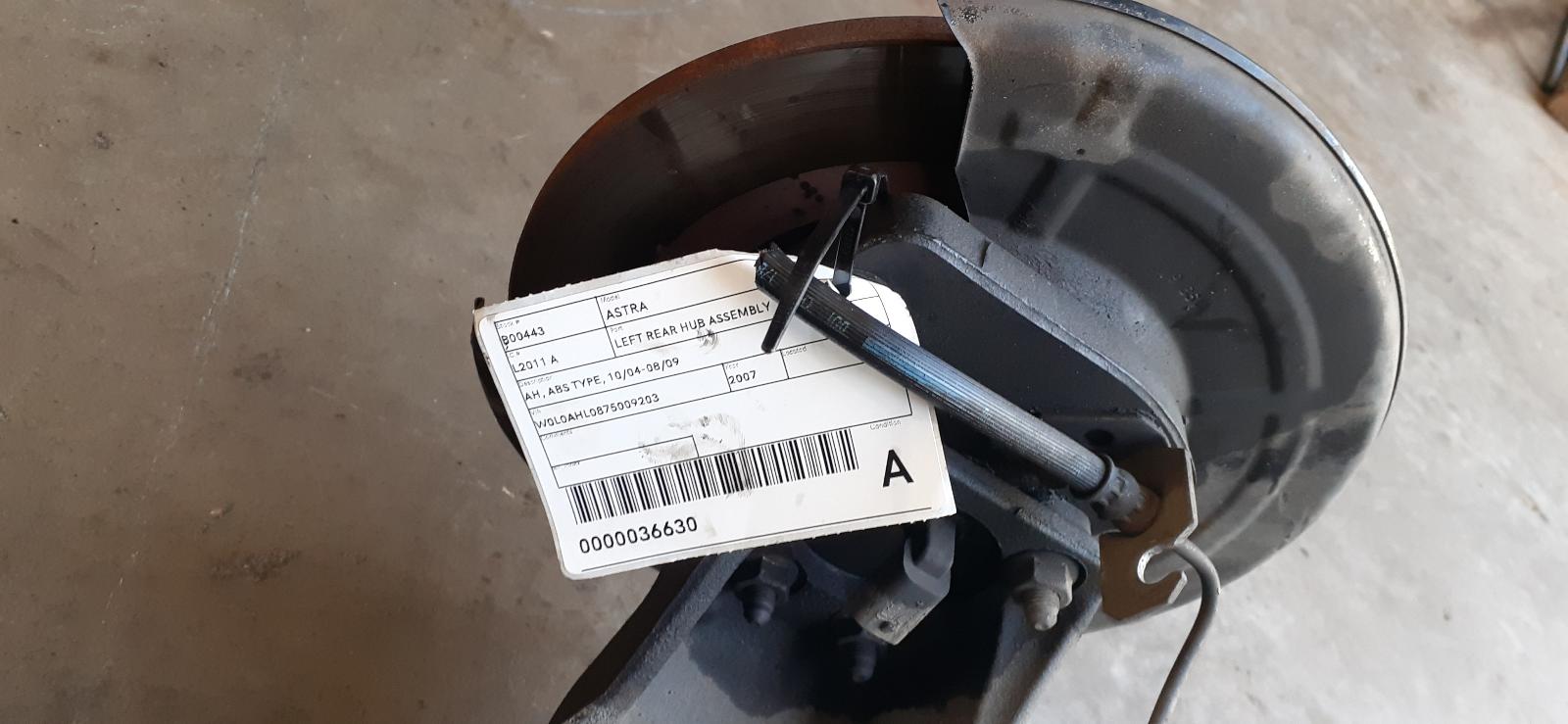 2007 Holden Astra Left Rear Hub Assembly View Auto part Left Rear Hub Assembly Holden Astra 2007