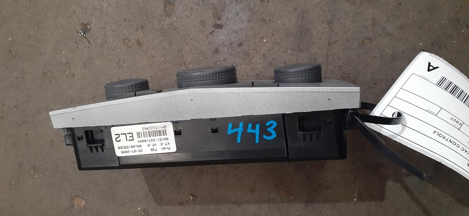 View Auto part Heater/Ac Controls Holden Astra 2007