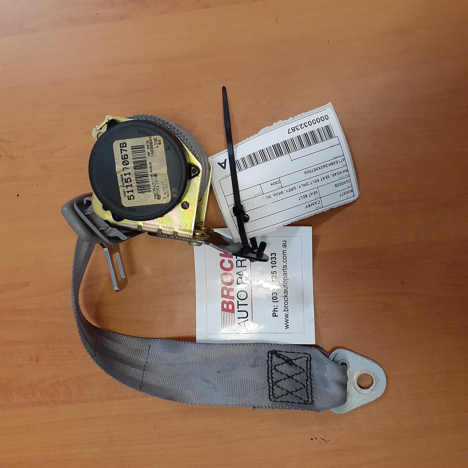 View Auto part Seatbelt/Stalk Toyota Camry 2004