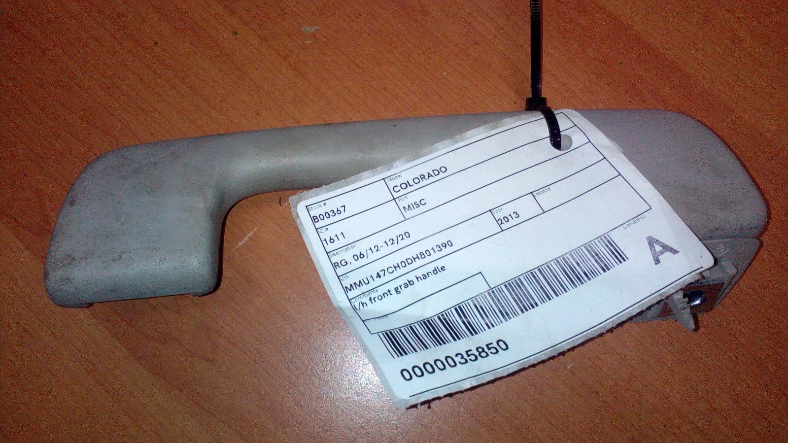 View Auto part Misc Holden Colorado 2013