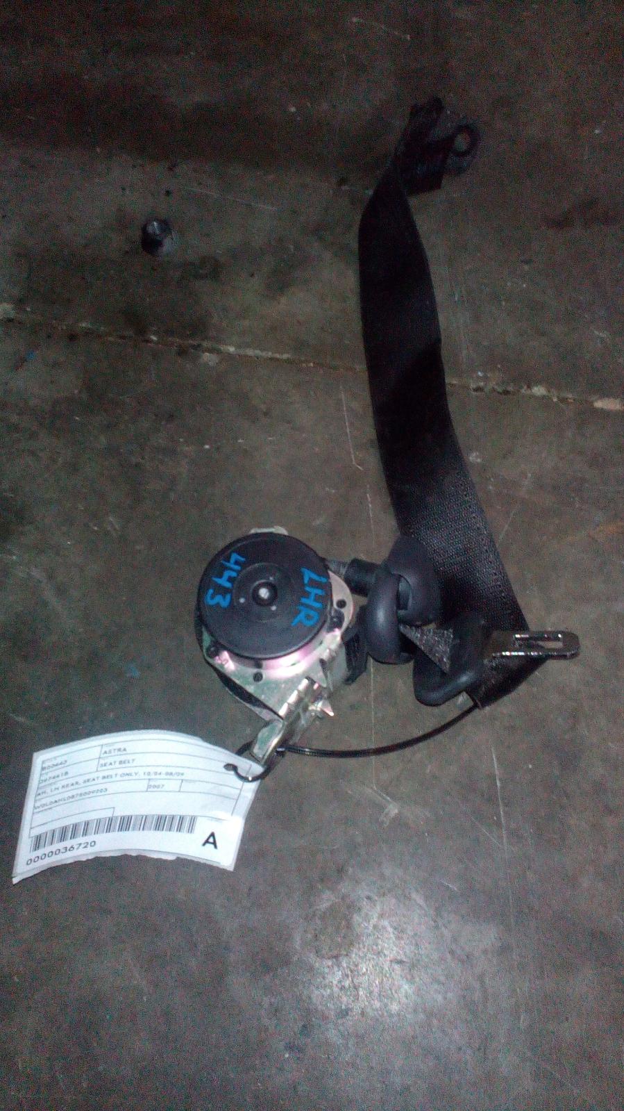 View Auto part Seatbelt/Stalk Holden Astra 2007