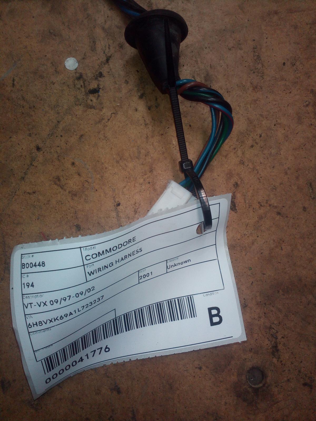 View Auto part Wire Harness Holden Commodore 2001