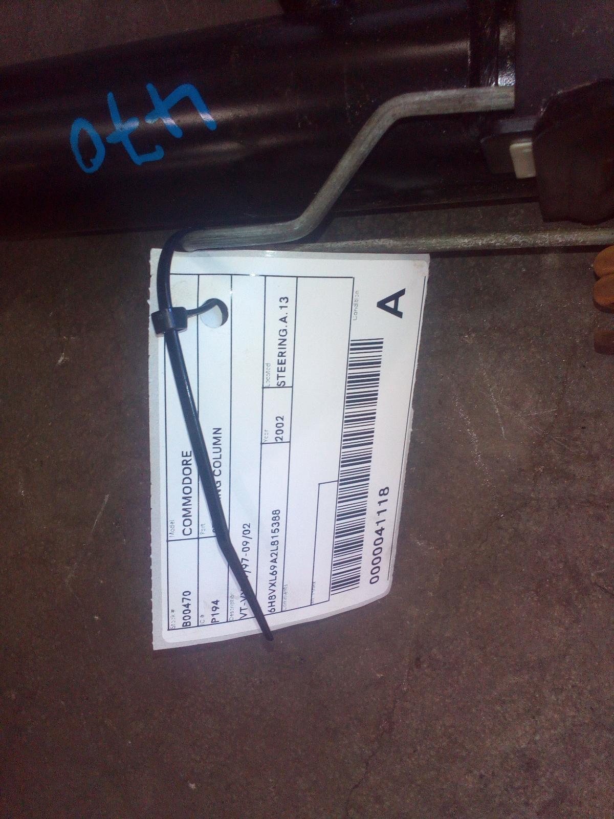 View Auto part Steering Column Holden Commodore 2002
