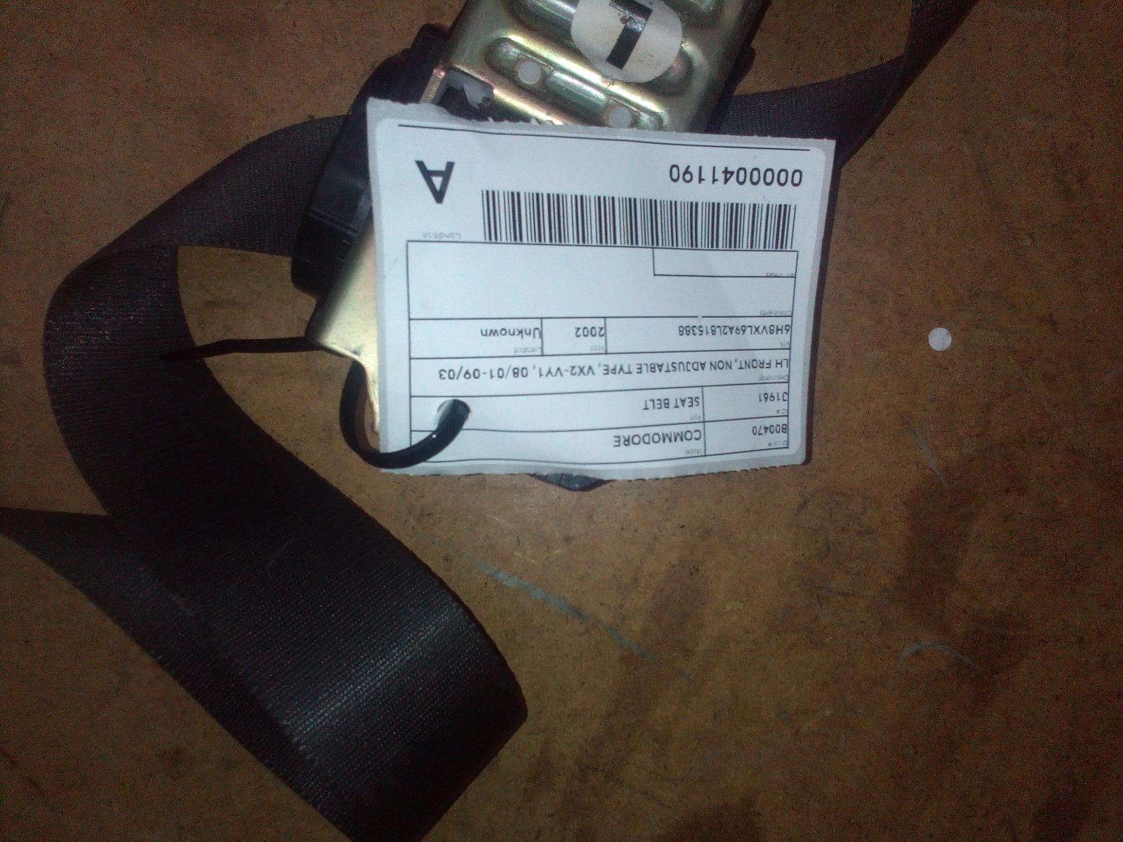 View Auto part Seatbelt/Stalk Holden Commodore 2002