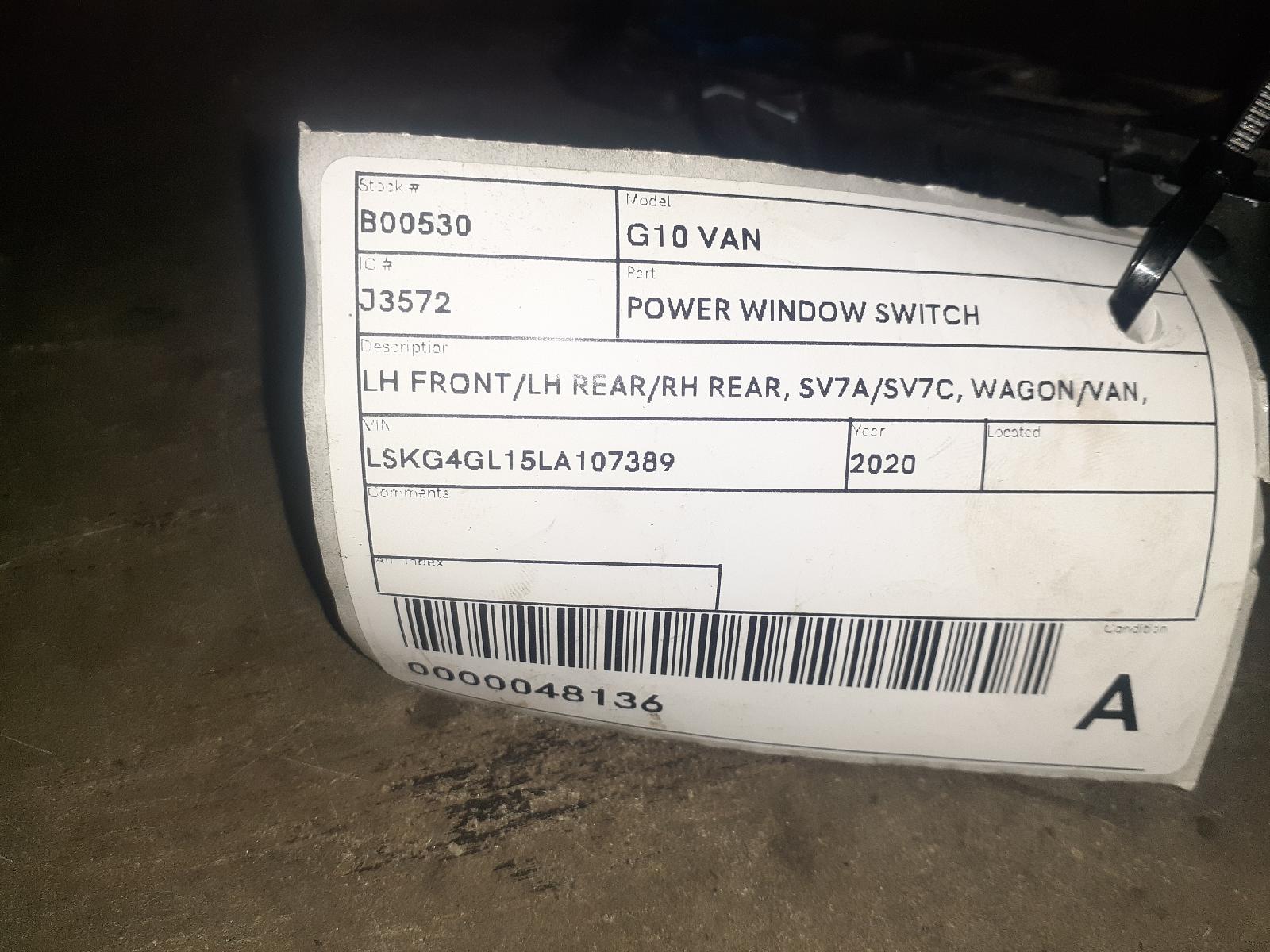 View Auto part Pwr Dr Wind Switch Ldv G10 2020