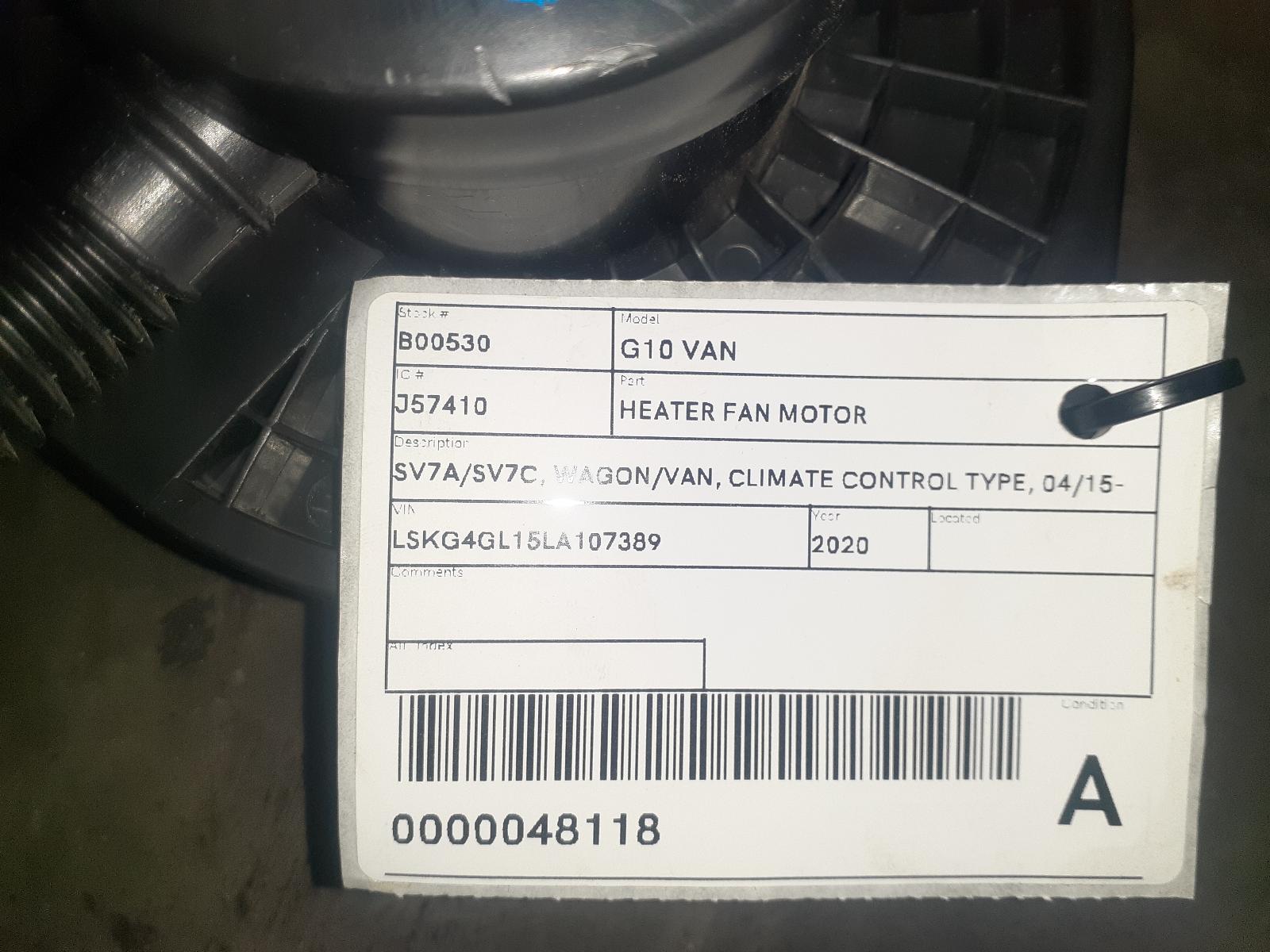 View Auto part Heater Fan Motor Ldv G10 2020
