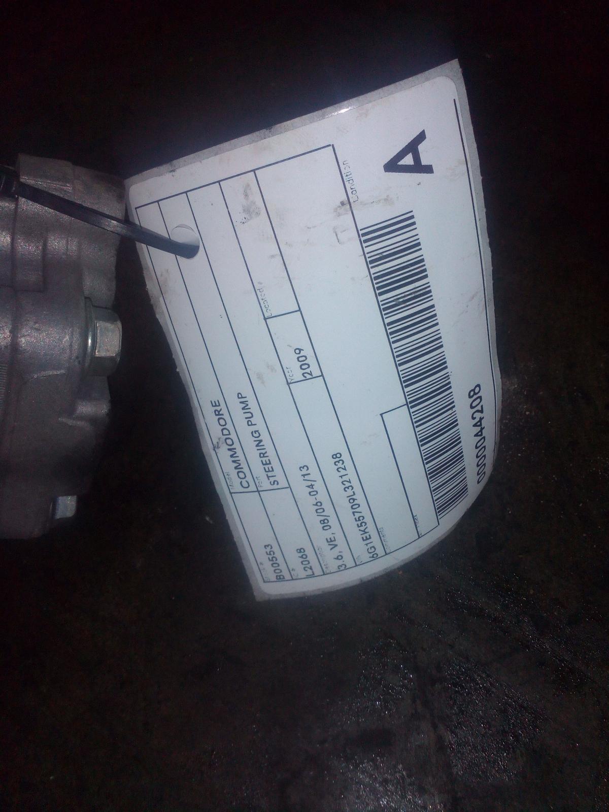 View Auto part Steering Pump Holden Commodore 2009