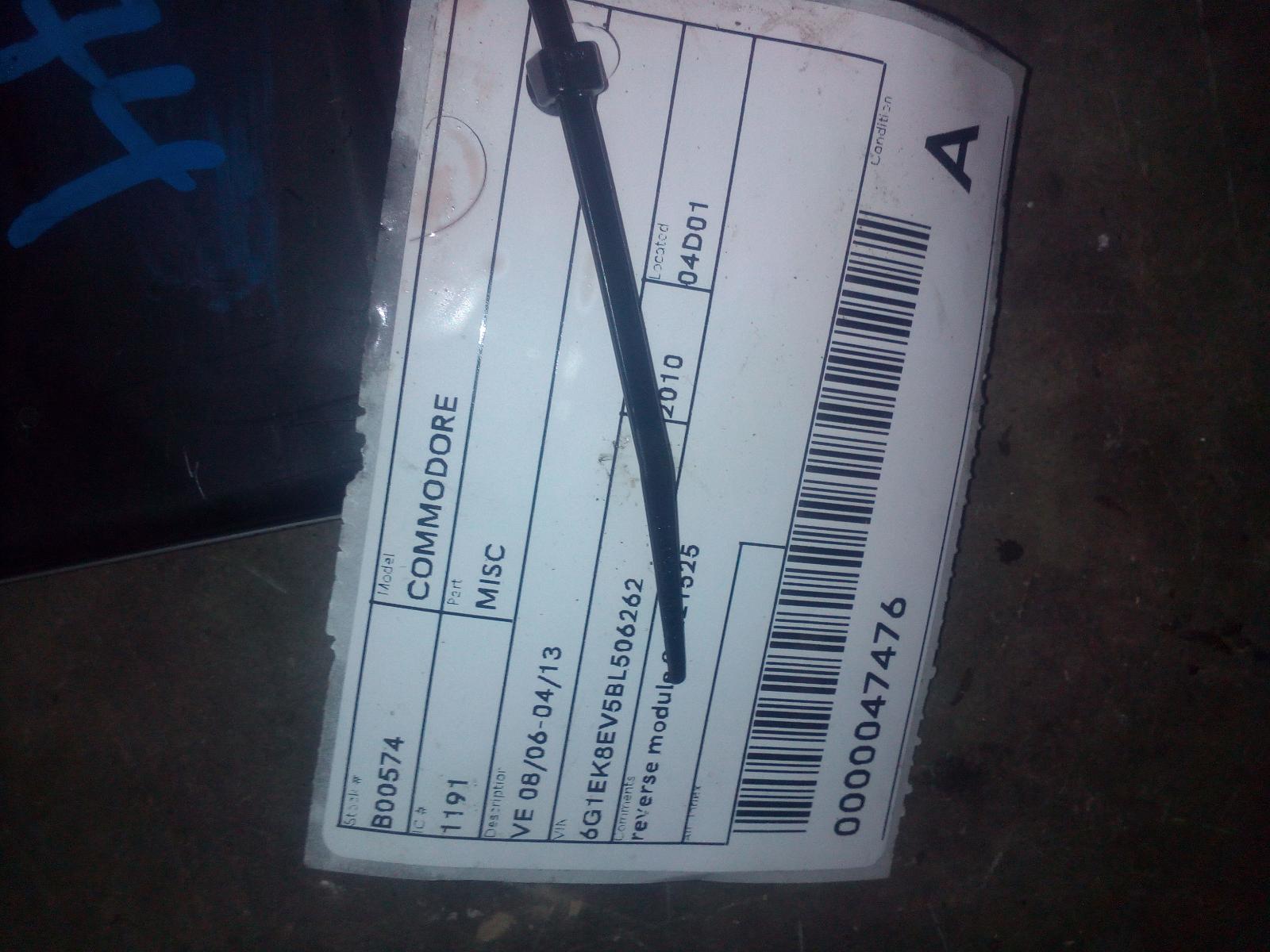 View Auto part Misc Holden Commodore 2010