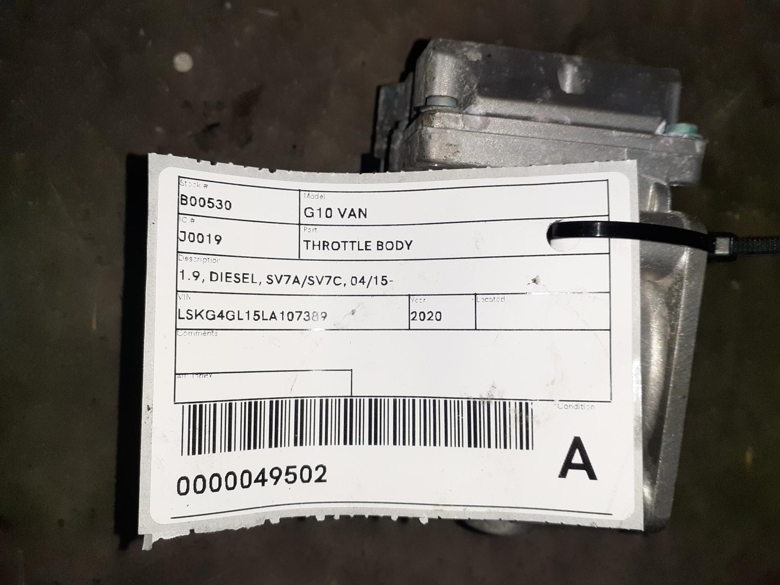 View Auto part Throttle Body Ldv G10 2020