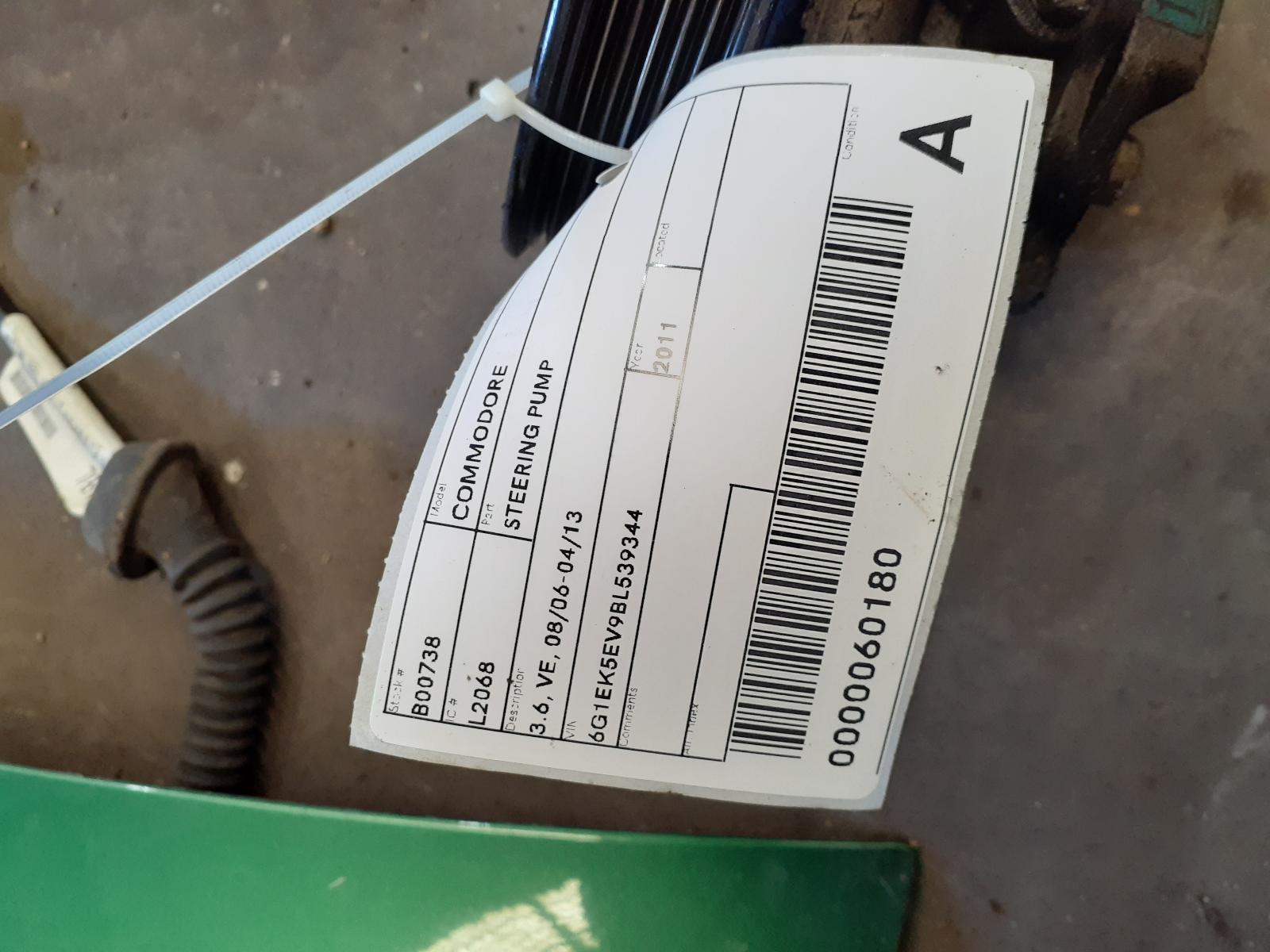View Auto part Steering Pump Holden Commodore 2011
