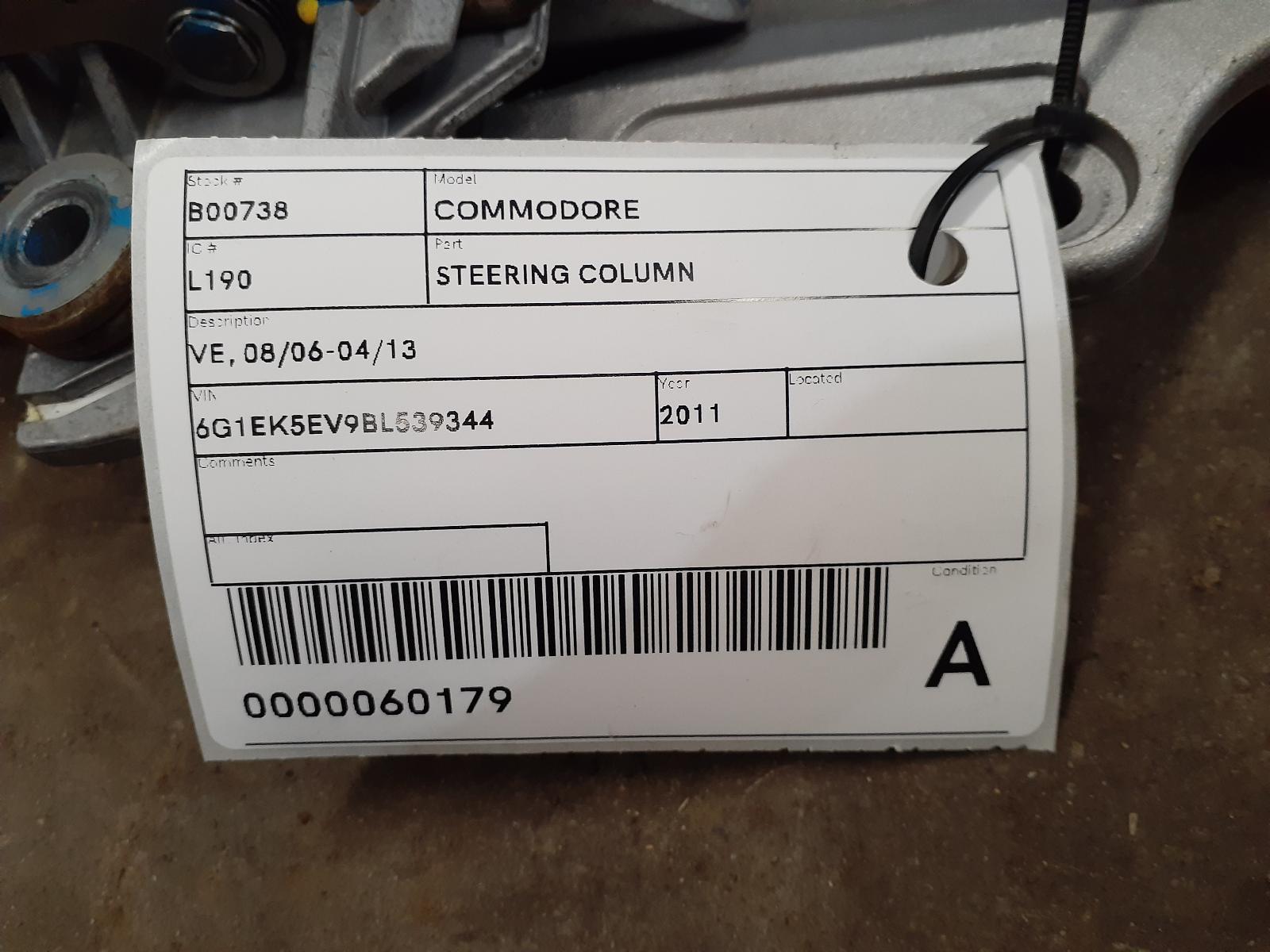 View Auto part Steering Column Holden Commodore 2011