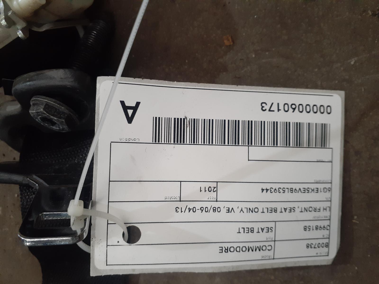 View Auto part Seatbelt/Stalk Holden Commodore 2011