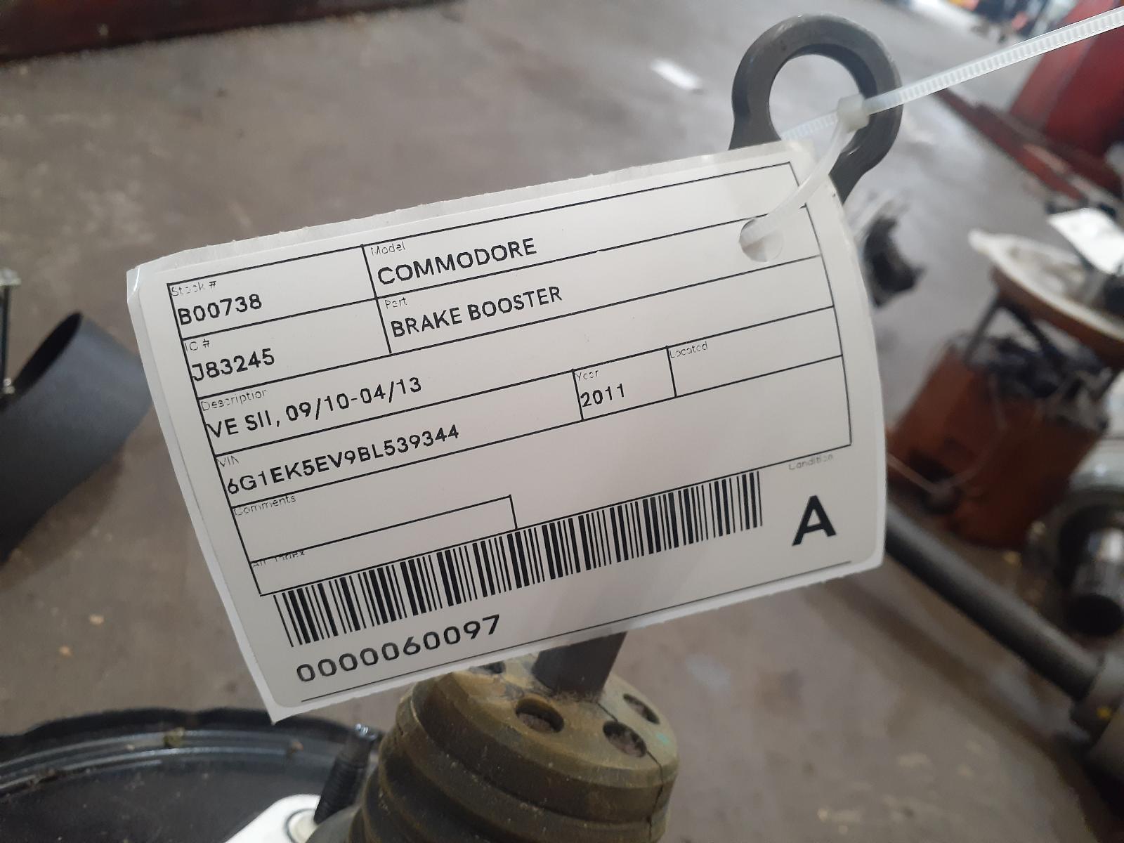 View Auto part Brake Booster Holden Commodore 2011