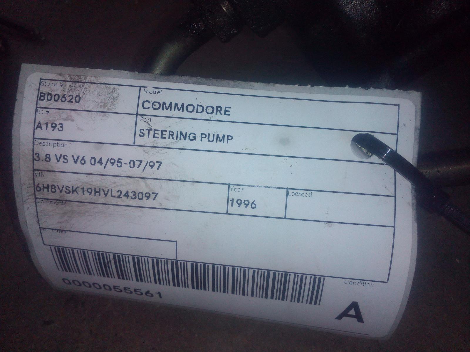View Auto part Steering Pump Holden Commodore 1996