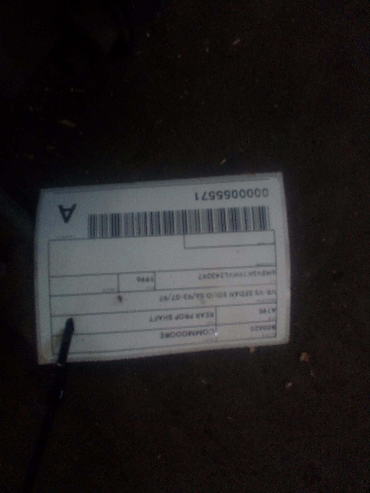 View Auto part Rear Drive Shaft Holden Commodore 1996