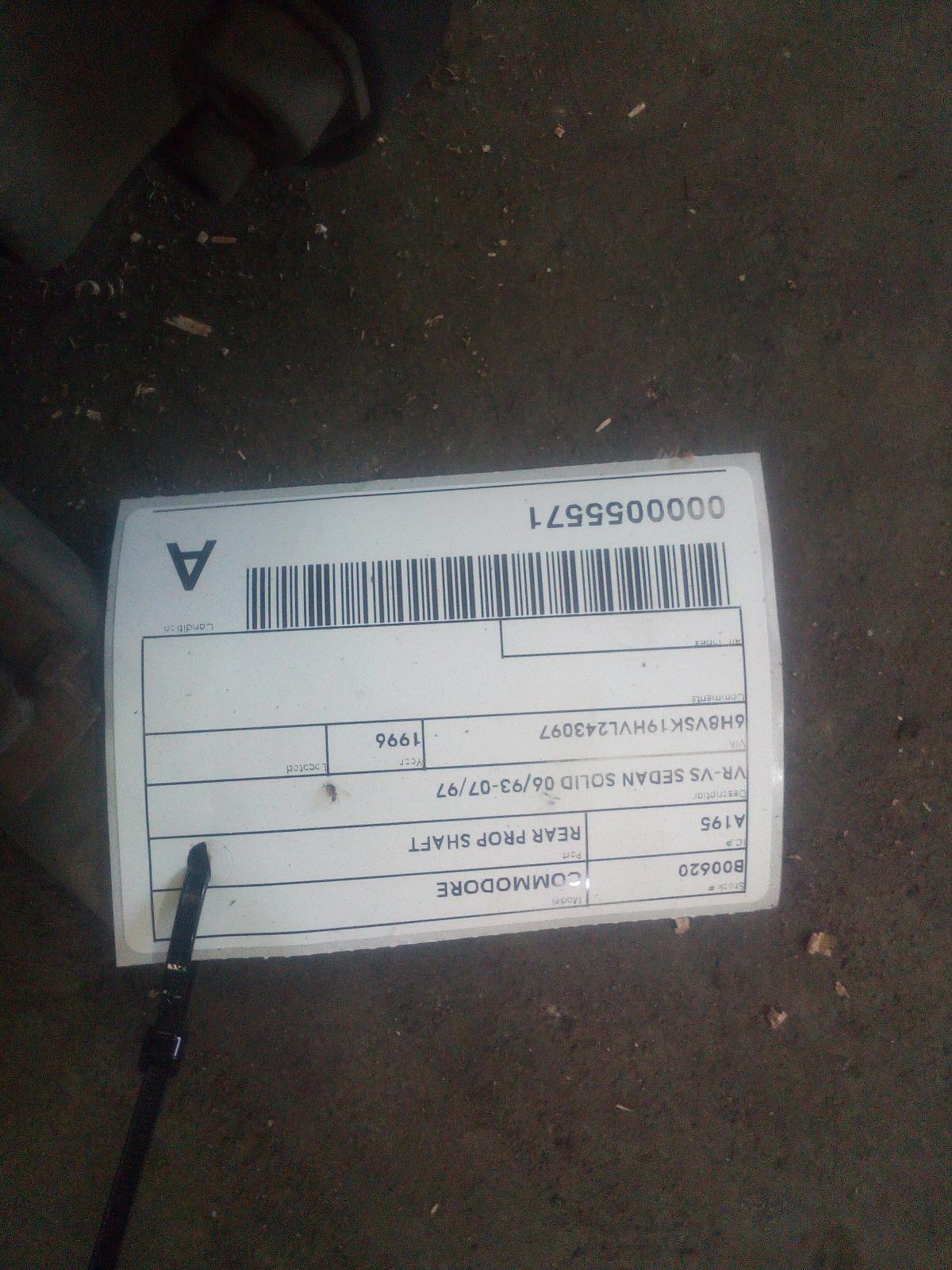 View Auto part Rear Drive Shaft Holden Commodore 1996