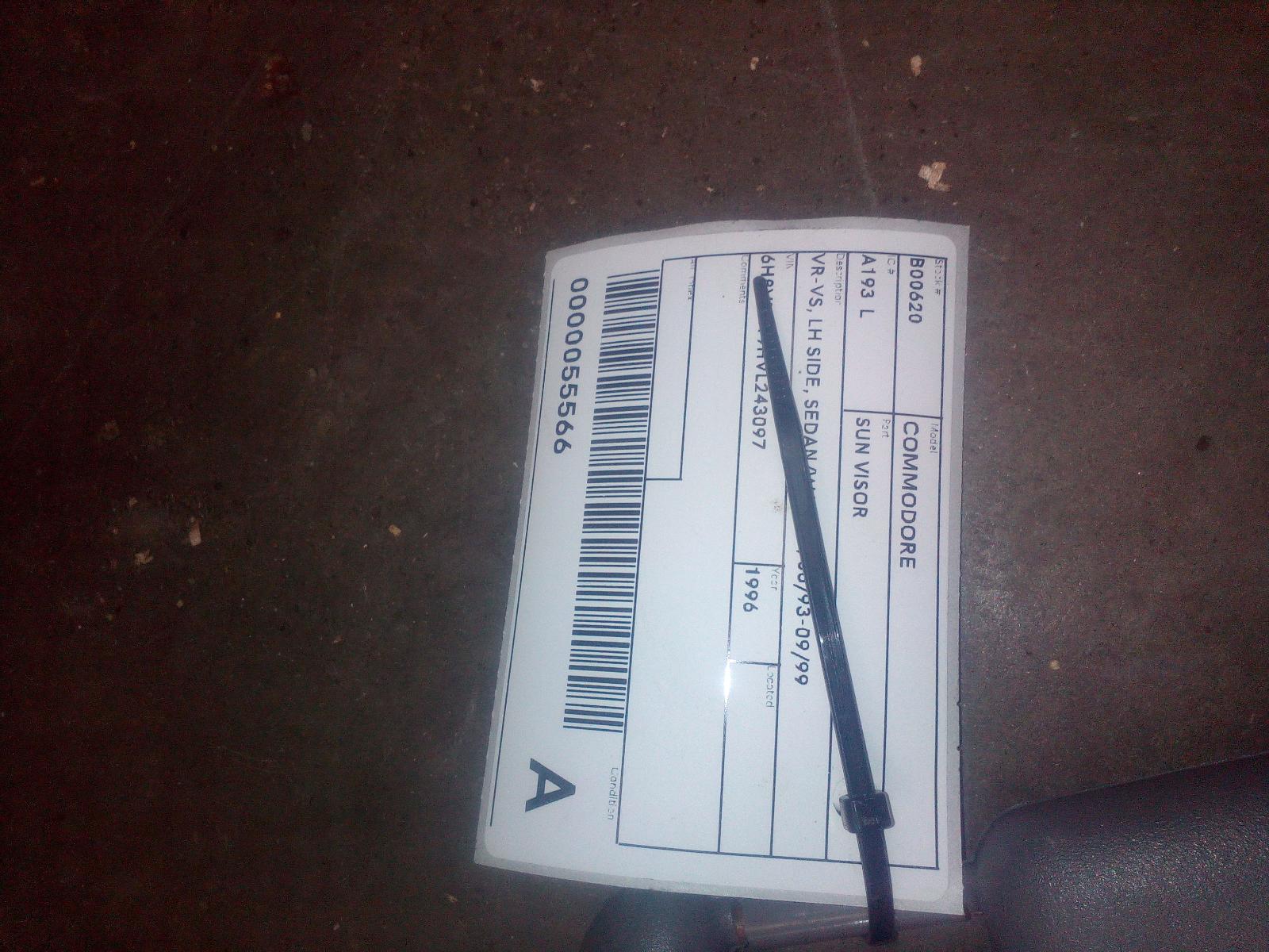 View Auto part Sunvisor Holden Commodore 1996