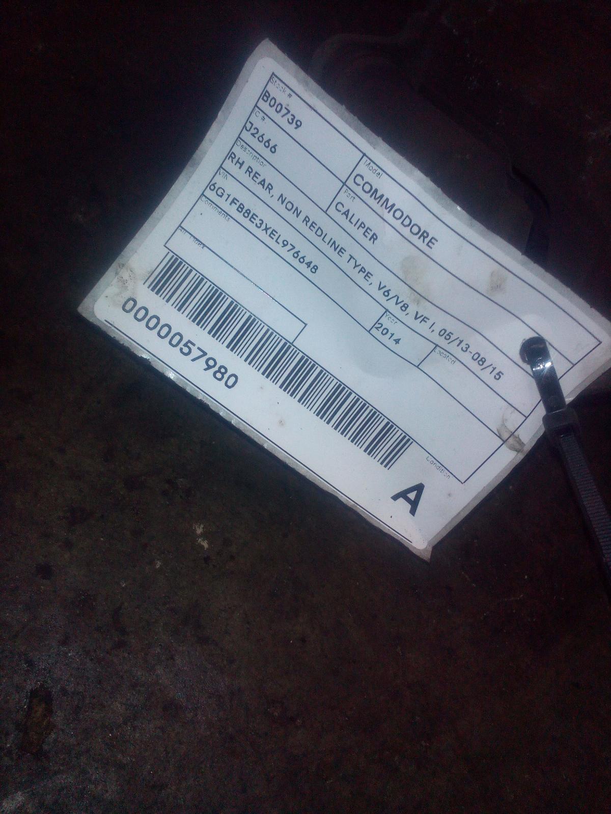 View Auto part Caliper Holden Commodore 2014