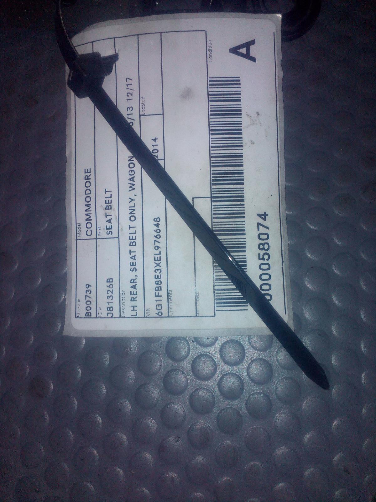 View Auto part Seatbelt/Stalk Holden Commodore 2014