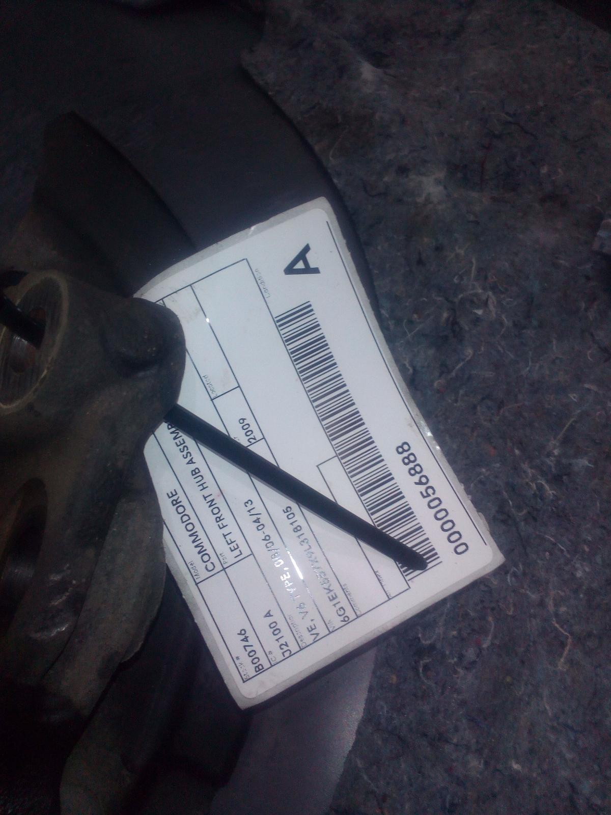 View Auto part Left Front Hub Assembly Holden Commodore 2009