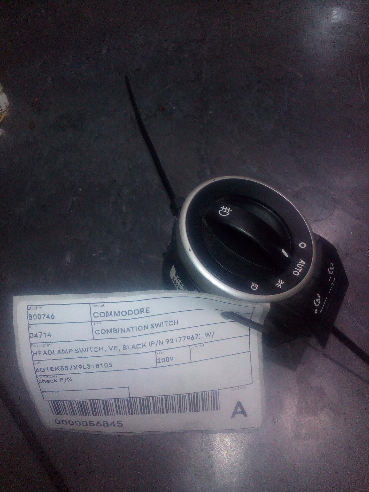 View Auto part Combination Switch Holden Commodore 2009