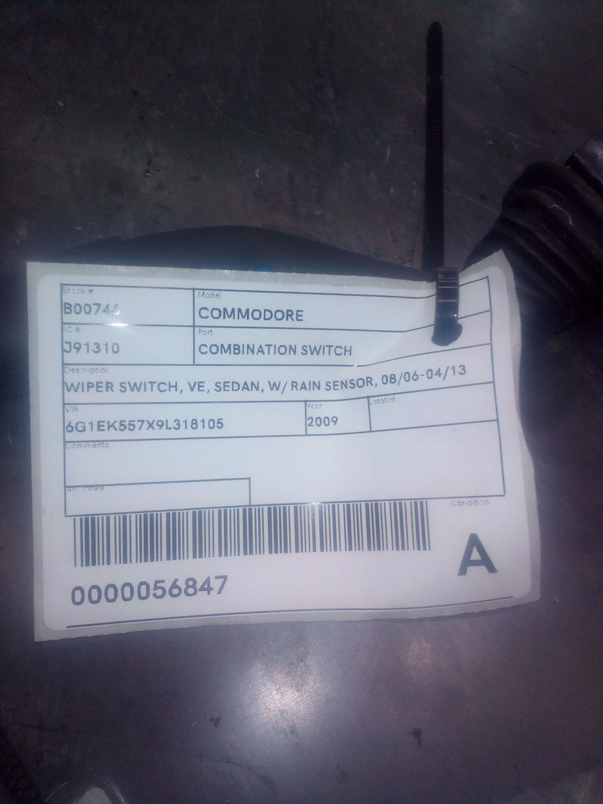 View Auto part Combination Switch Holden Commodore 2009