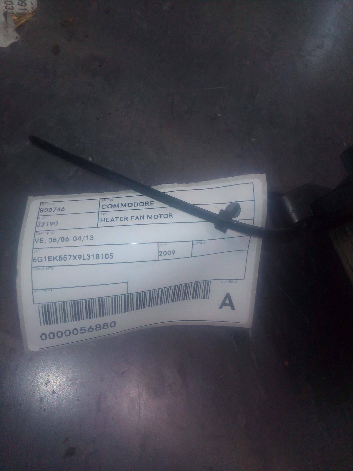 View Auto part Heater Fan Motor Holden Commodore 2009