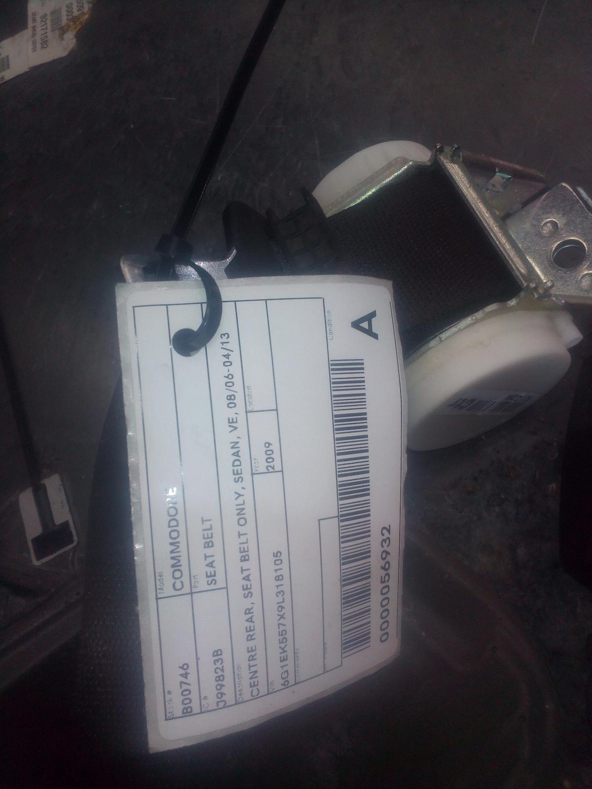 View Auto part Seatbelt/Stalk Holden Commodore 2009