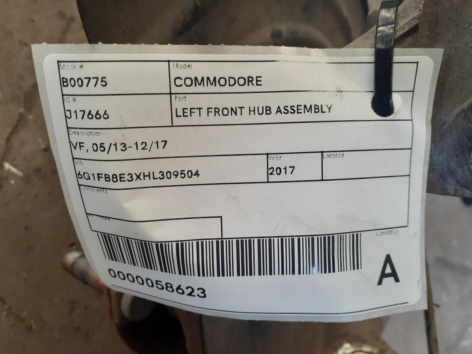 View Auto part Left Front Hub Assembly Holden Commodore 2017