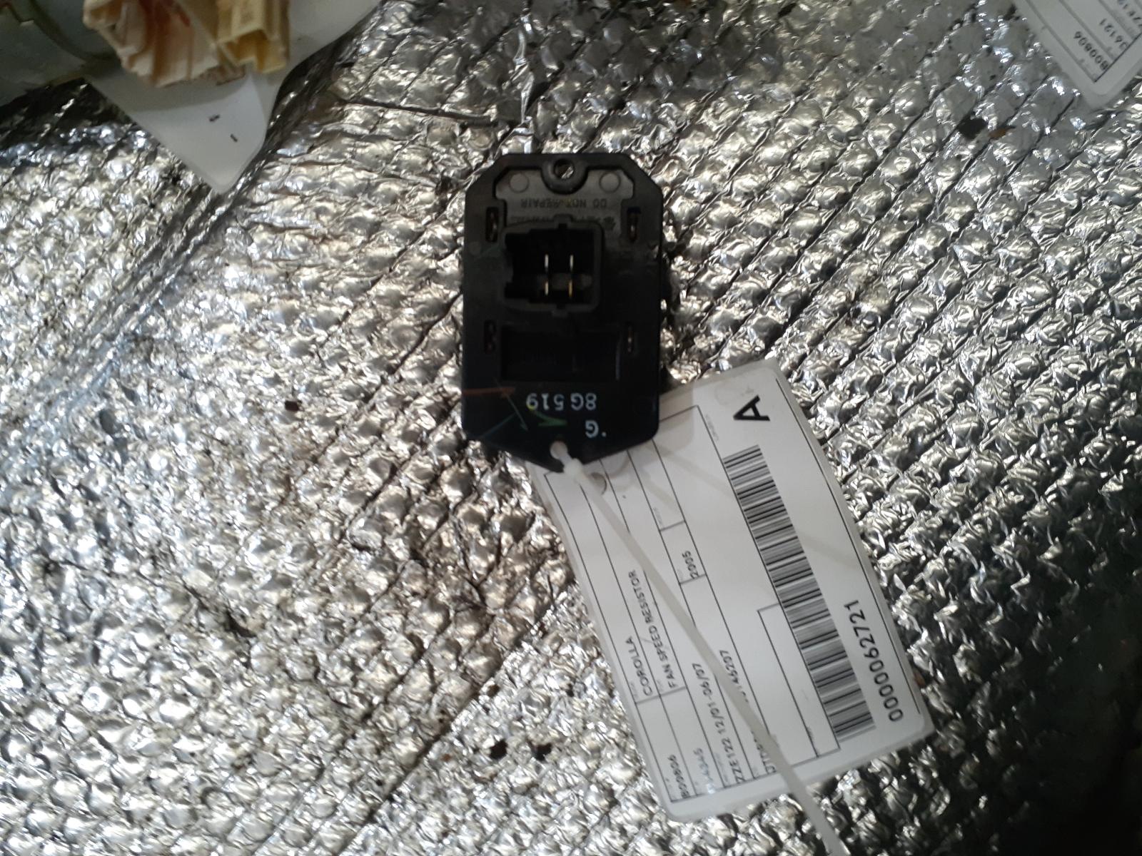2005 Toyota Corolla Fan Speed Resistor View Auto part Fan Speed Resistor Toyota Corolla 2005