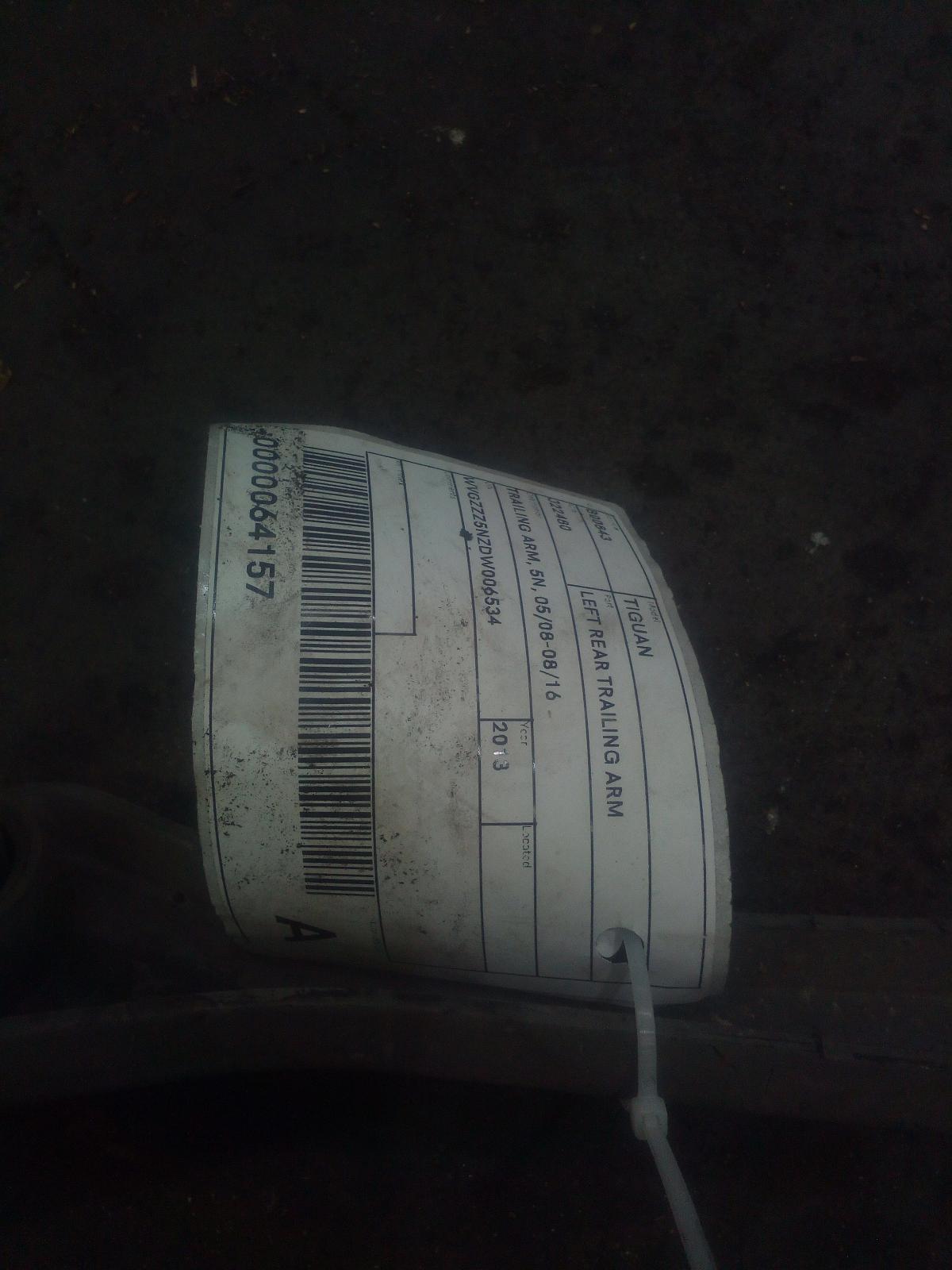View Auto part Left Rear Trailing Arm Volkswagen Tiguan 2012