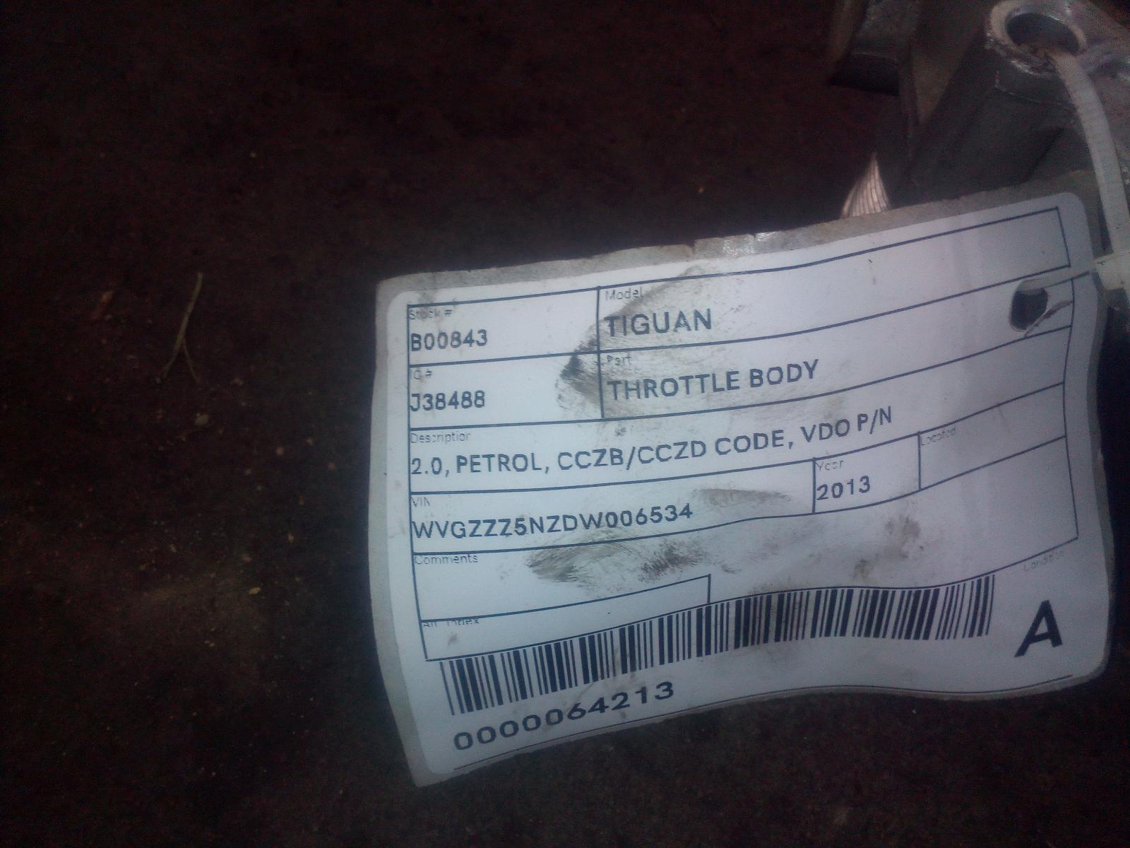 View Auto part Throttle Body Volkswagen Tiguan 2012