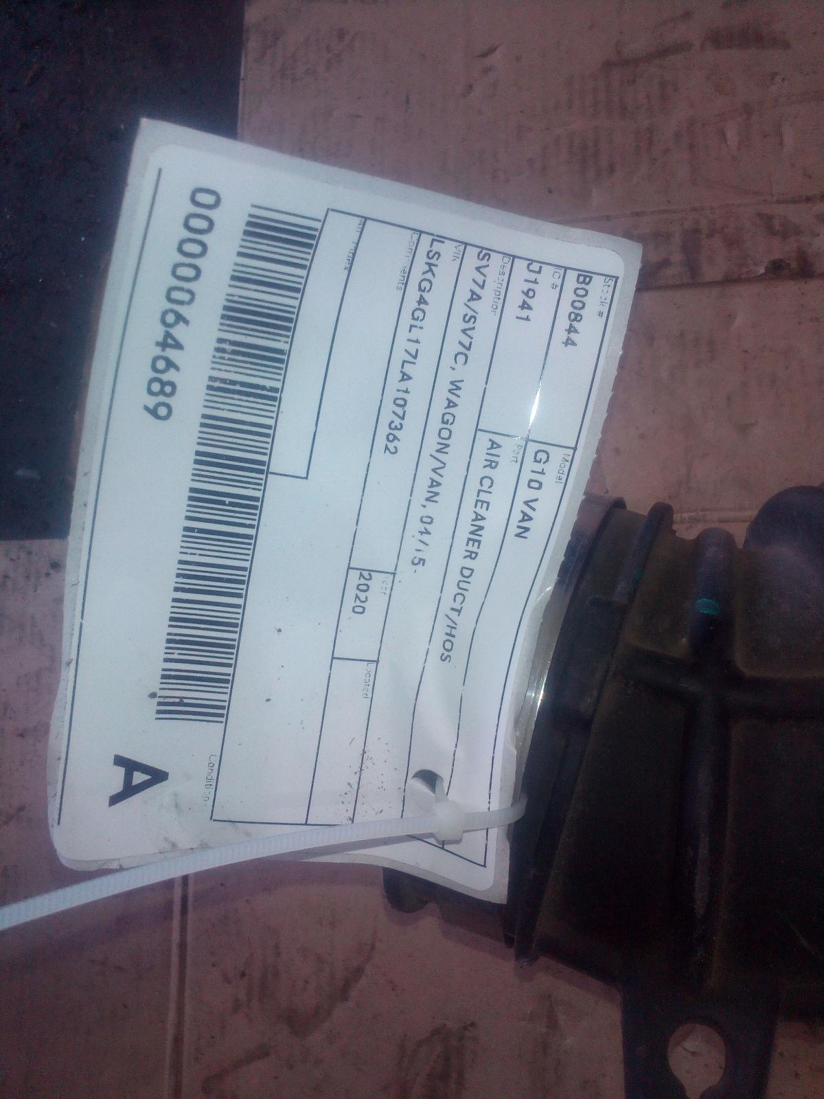 View Auto part Air Cleaner Duct/Hos Ldv G10 2020